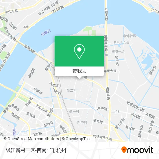 钱江新村二区-西南1门地图