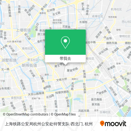上海铁路公安局杭州公安处特警支队-西北门地图