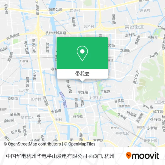 中国华电杭州华电半山发电有限公司-西3门地图