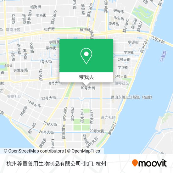 杭州荐量兽用生物制品有限公司-北门地图