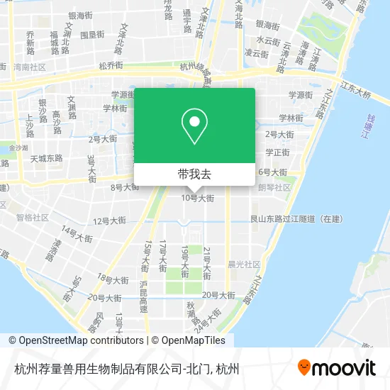杭州荐量兽用生物制品有限公司-北门地图