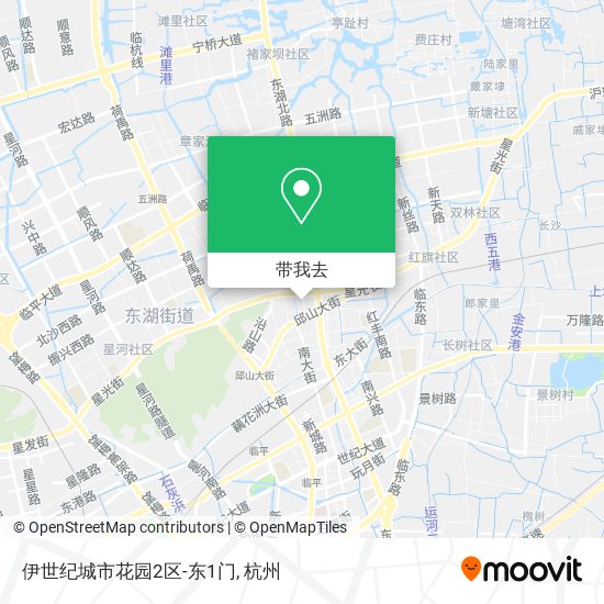伊世纪城市花园2区-东1门地图