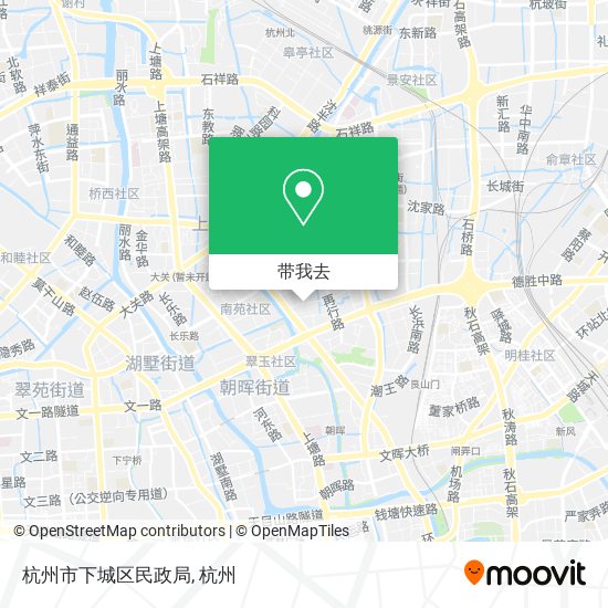 杭州市下城区民政局地图