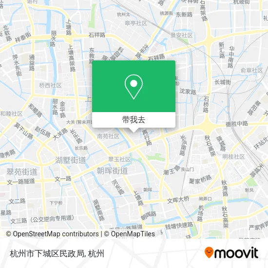杭州市下城区民政局地图