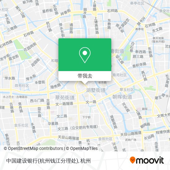 中国建设银行(杭州钱江分理处)地图