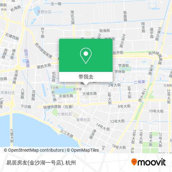 易居房友(金沙湖一号店)地图