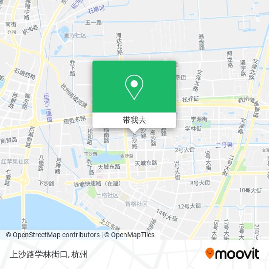 上沙路学林街口地图
