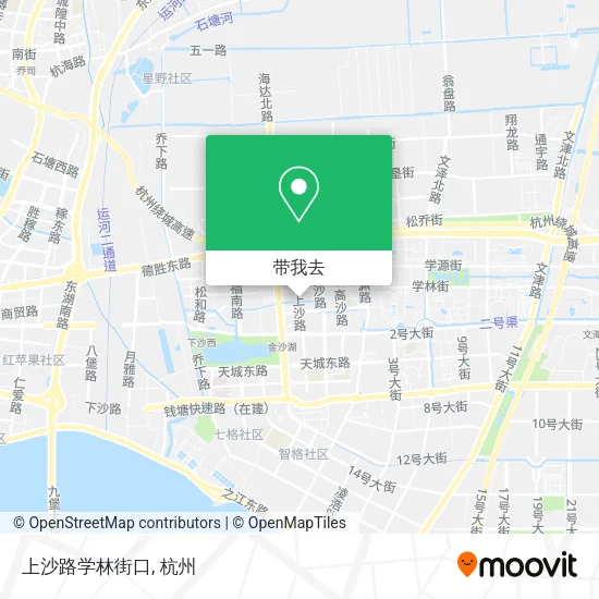 上沙路学林街口地图