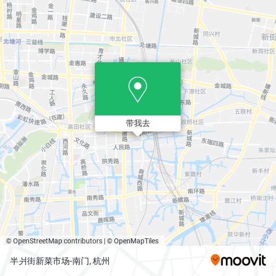 半爿街新菜市场-南门地图
