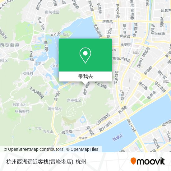 杭州西湖远近客栈(雷峰塔店)地图