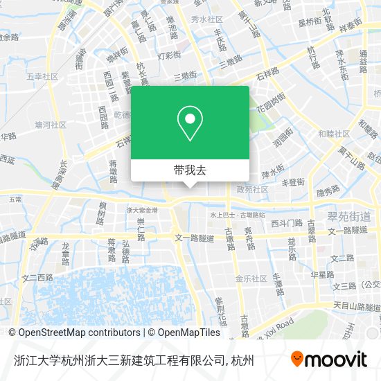 浙江大学杭州浙大三新建筑工程有限公司地图