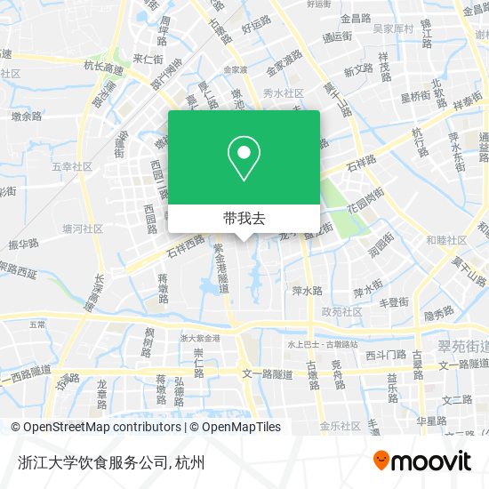 浙江大学饮食服务公司地图
