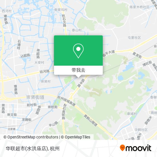 华联超市(水洪庙店)地图