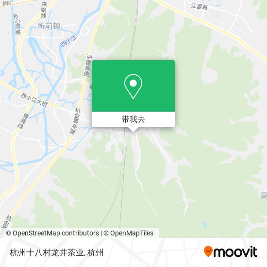 杭州十八村龙井茶业地图