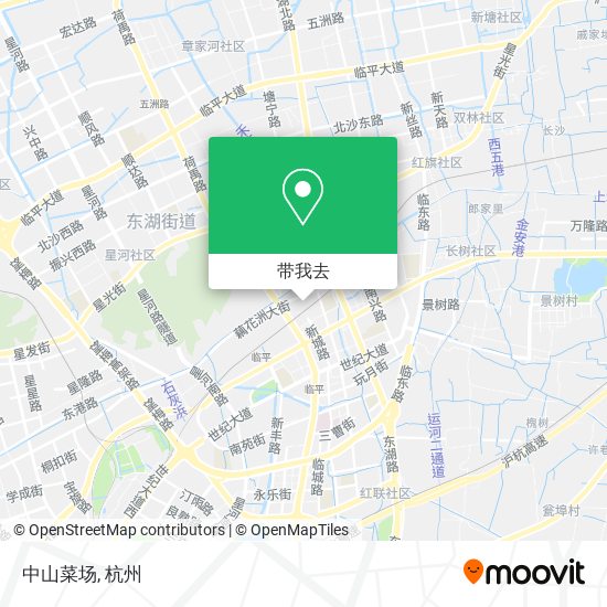 中山菜场地图