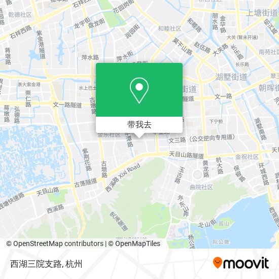 西湖三院支路地图