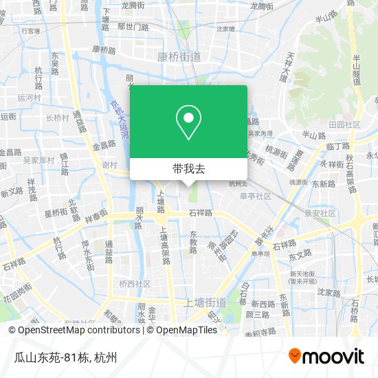 瓜山东苑-81栋地图