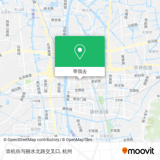崇杭街与丽水北路交叉口地图