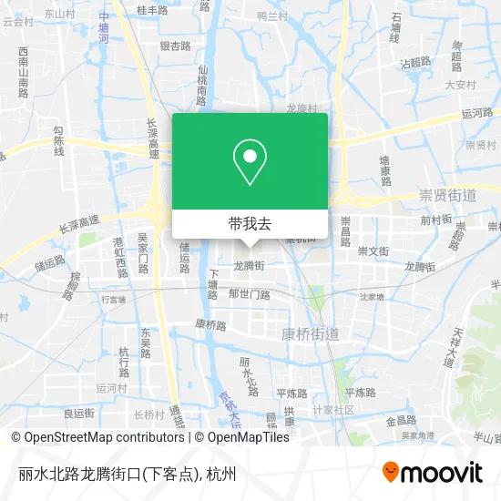 丽水北路龙腾街口(下客点)地图