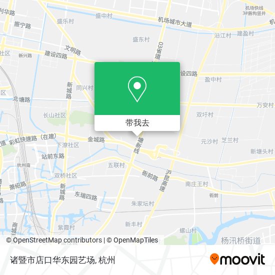 诸暨市店口华东园艺场地图