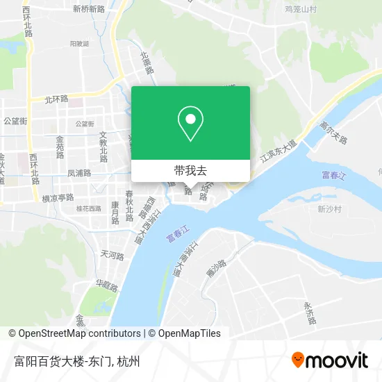 富阳百货大楼-东门地图