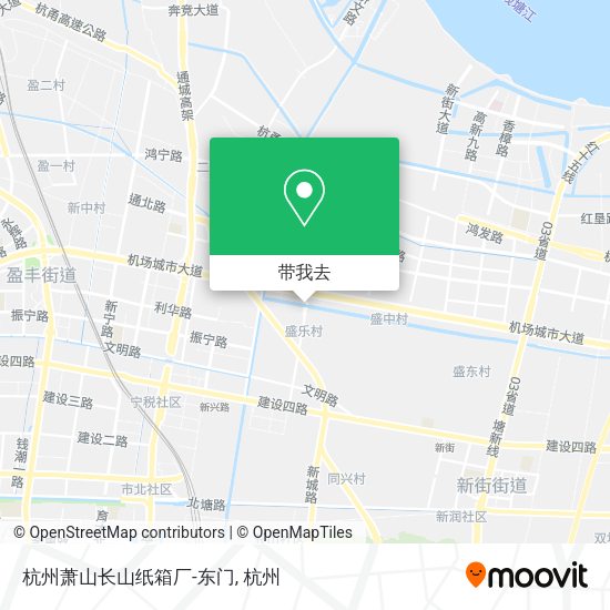 杭州萧山长山纸箱厂-东门地图