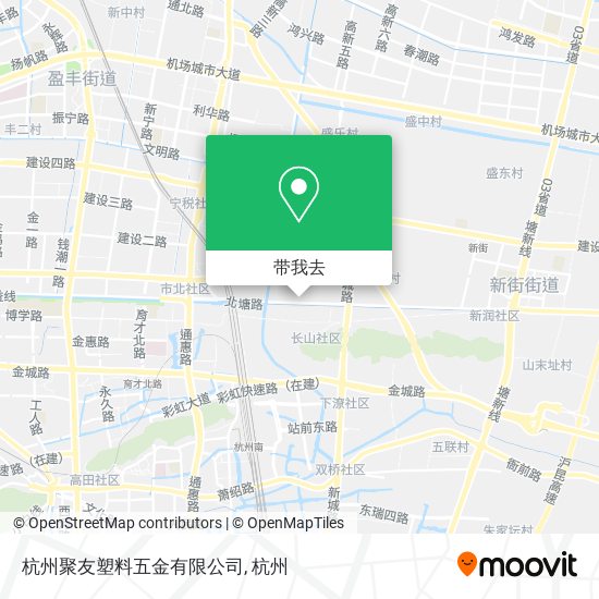 杭州聚友塑料五金有限公司地图