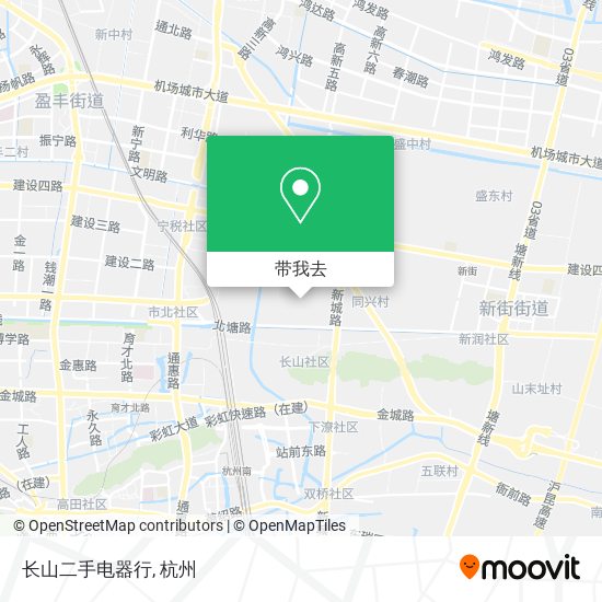 长山二手电器行地图
