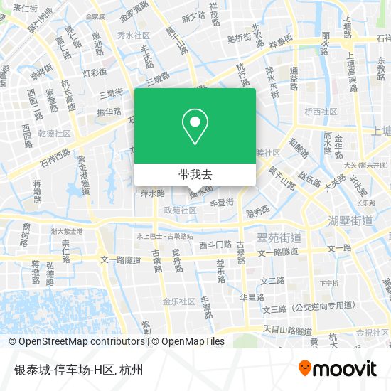 银泰城-停车场-H区地图