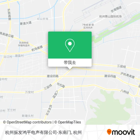 杭州振发鸿平电声有限公司-东南门地图