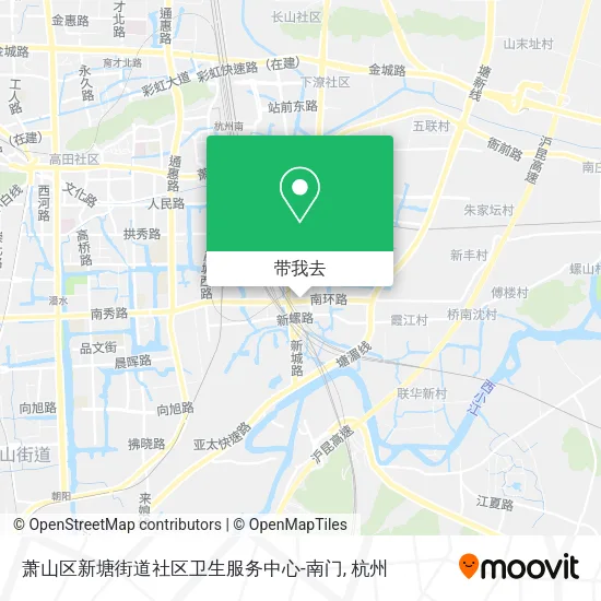 萧山区新塘街道社区卫生服务中心-南门地图