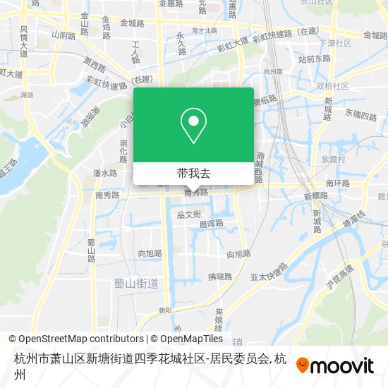 杭州市萧山区新塘街道四季花城社区-居民委员会地图