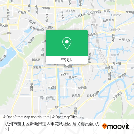 杭州市萧山区新塘街道四季花城社区-居民委员会地图