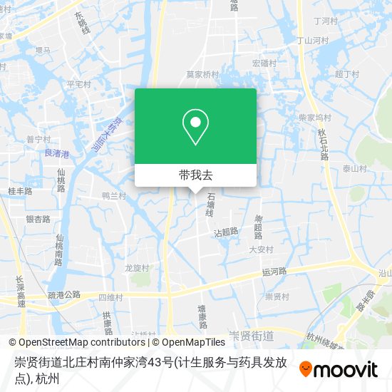 崇贤街道北庄村南仲家湾43号(计生服务与药具发放点)地图