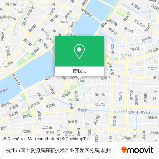 杭州市国土资源局高新技术产业开发区分局地图