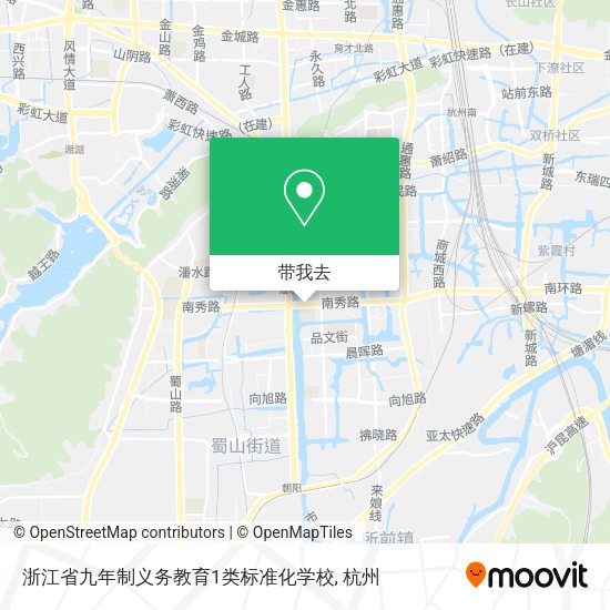 浙江省九年制义务教育1类标准化学校地图