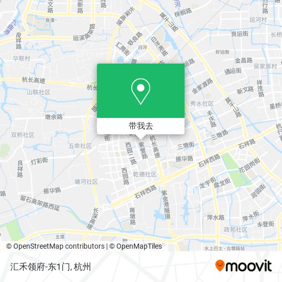 汇禾领府-东1门地图