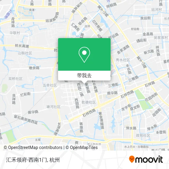 汇禾领府-西南1门地图