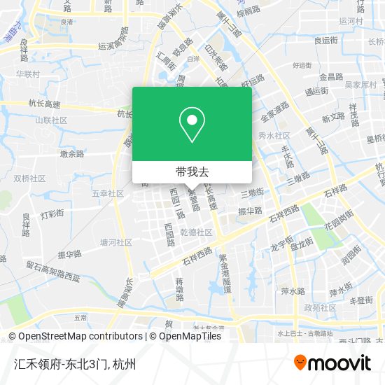 汇禾领府-东北3门地图