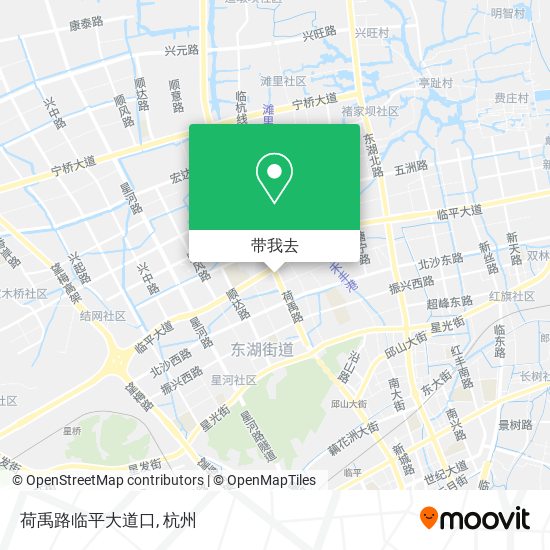 荷禹路临平大道口地图