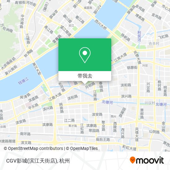 CGV影城(滨江天街店)地图