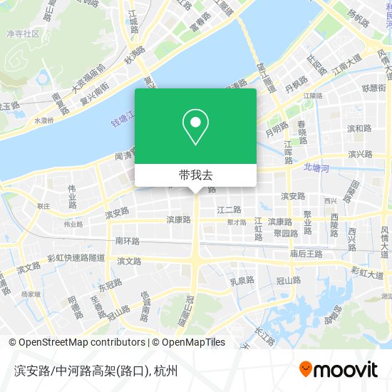 滨安路/中河路高架(路口)地图