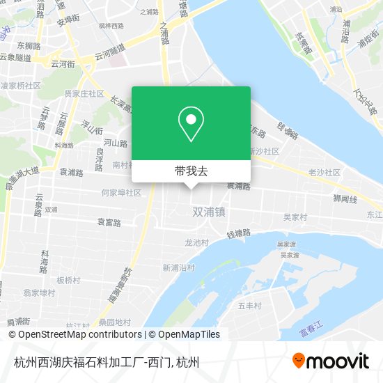 杭州西湖庆福石料加工厂-西门地图