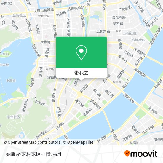 始版桥东村东区-1幢地图