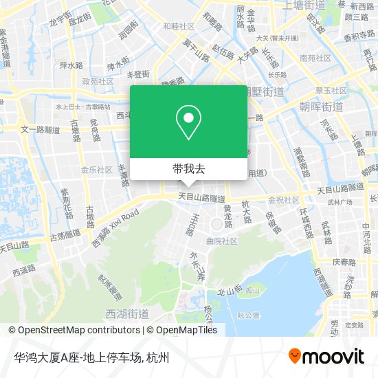 华鸿大厦A座-地上停车场地图