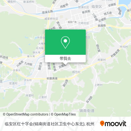 临安区红十字会(锦南街道社区卫生中心东北)地图