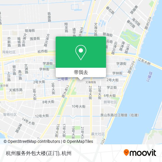 杭州服务外包大楼(正门)地图