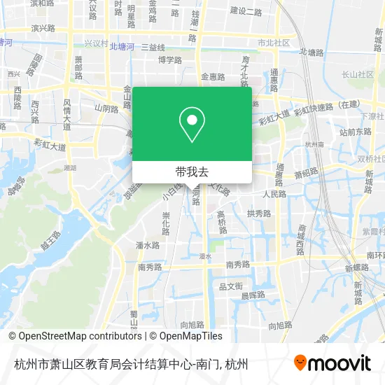 杭州市萧山区教育局会计结算中心-南门地图