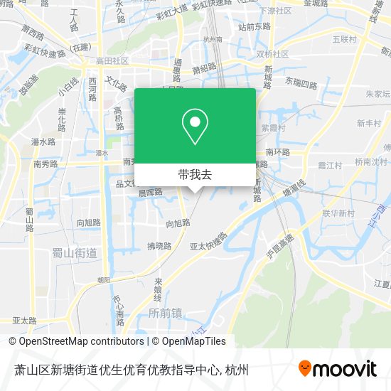 萧山区新塘街道优生优育优教指导中心地图