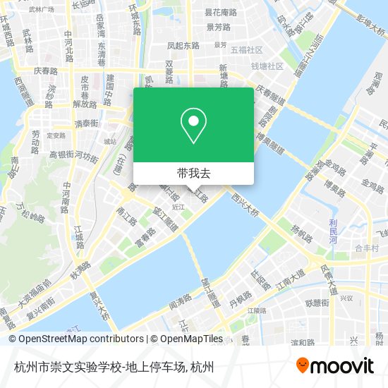 杭州市崇文实验学校-地上停车场地图